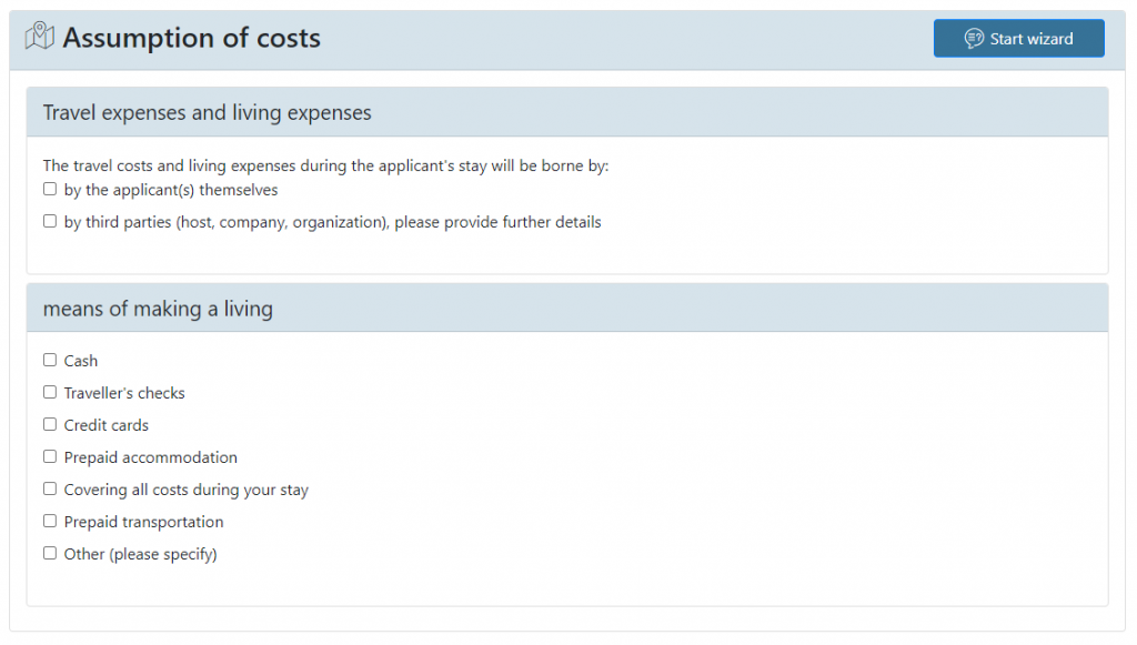 assumption of costs
